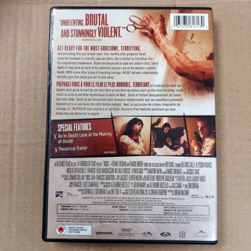 Inside Unrated (DVD 2007) Dimension Extreme Horror Movie OOP (Free Shipping) - Picture 2 of 4