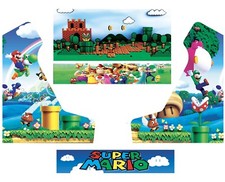 Stickers bartop Mario  Autocollant borne d'arcade
