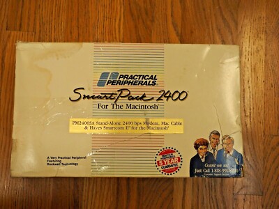  Smart Pack 2400 Macintosh Apple HAYES SMARTCOM II VINTAGE Modem PM2400SA 