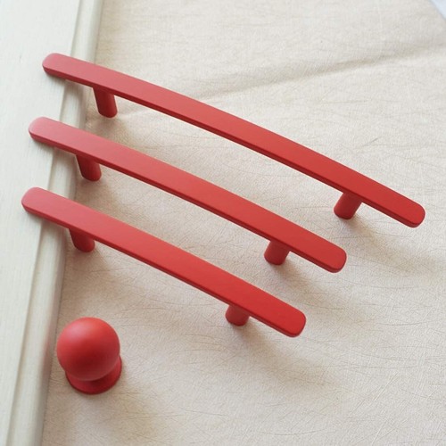 3" 3.78" 5" Red Knob Drawer Pulls Cabinet Door Handle Dresser Pull Handles - Picture 6 of 9