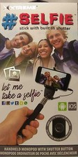 Xtreme Selfie Stick with built in shutter Button Black  NEW