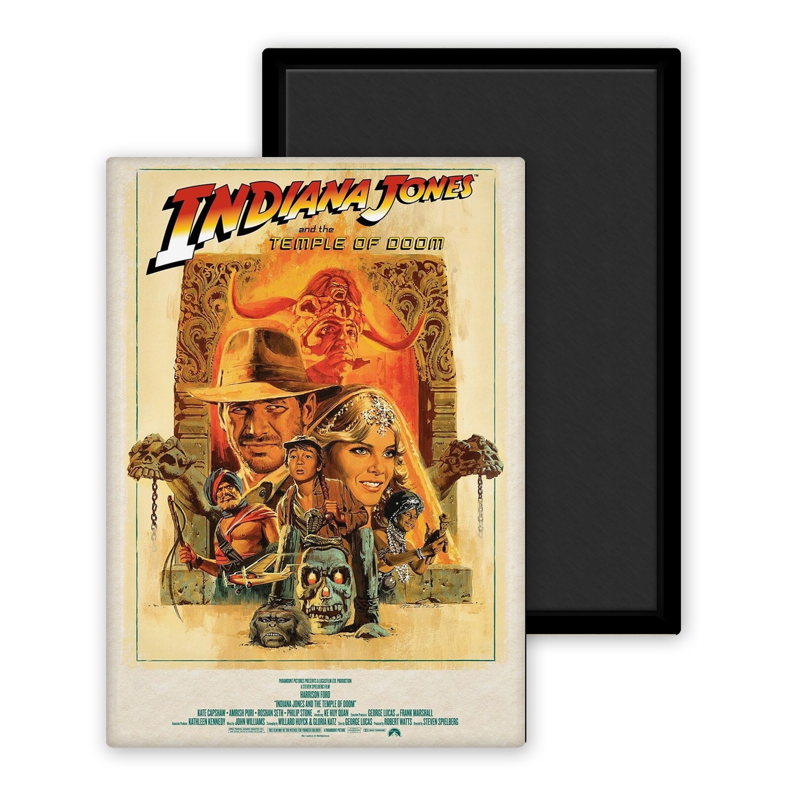 Indiana Jones and the temple of doom version 2 - Magnet Frigo 54 x 78 mm