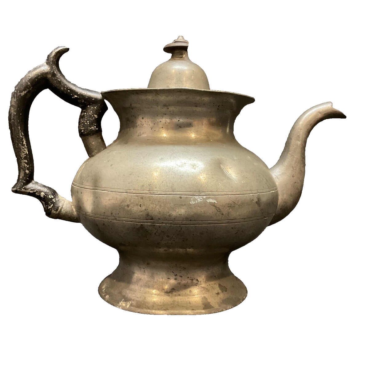 Pre 1830 Pewter Tea Pot Thomas Danforth Boardman Pewter Tea Pot ca