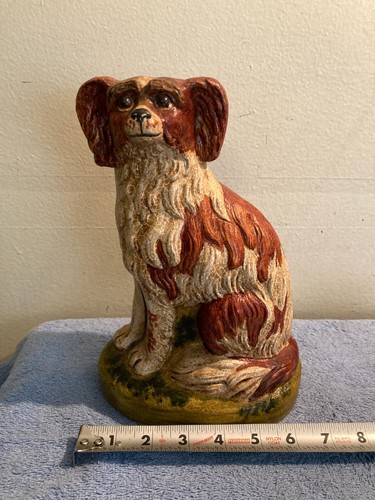 DE COLECCIÓN VAILLANCOURT ARTE POPULAR PERRO SUTTON, MASA. #63 CHALKWARE CAVALIER SPANIEL - Imagen 11 de 11