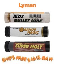 Lyman Super Molly, Orange Magic, Alox Bullet Lube 3PACK  2857272+2857286+2857277