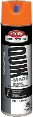 Krylon Industrial Quik-Mark Sb Inverted Marking Paint Fluorescent Orange, Lot...