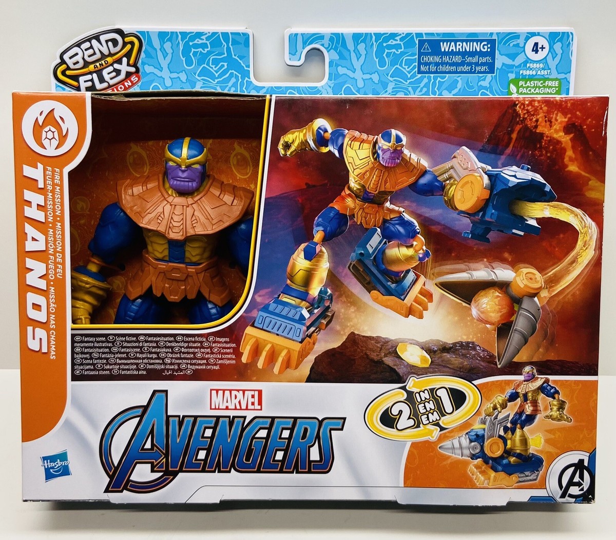 Marvel Avengers Bend and Flex Missions Thanos Fire Mission Figure