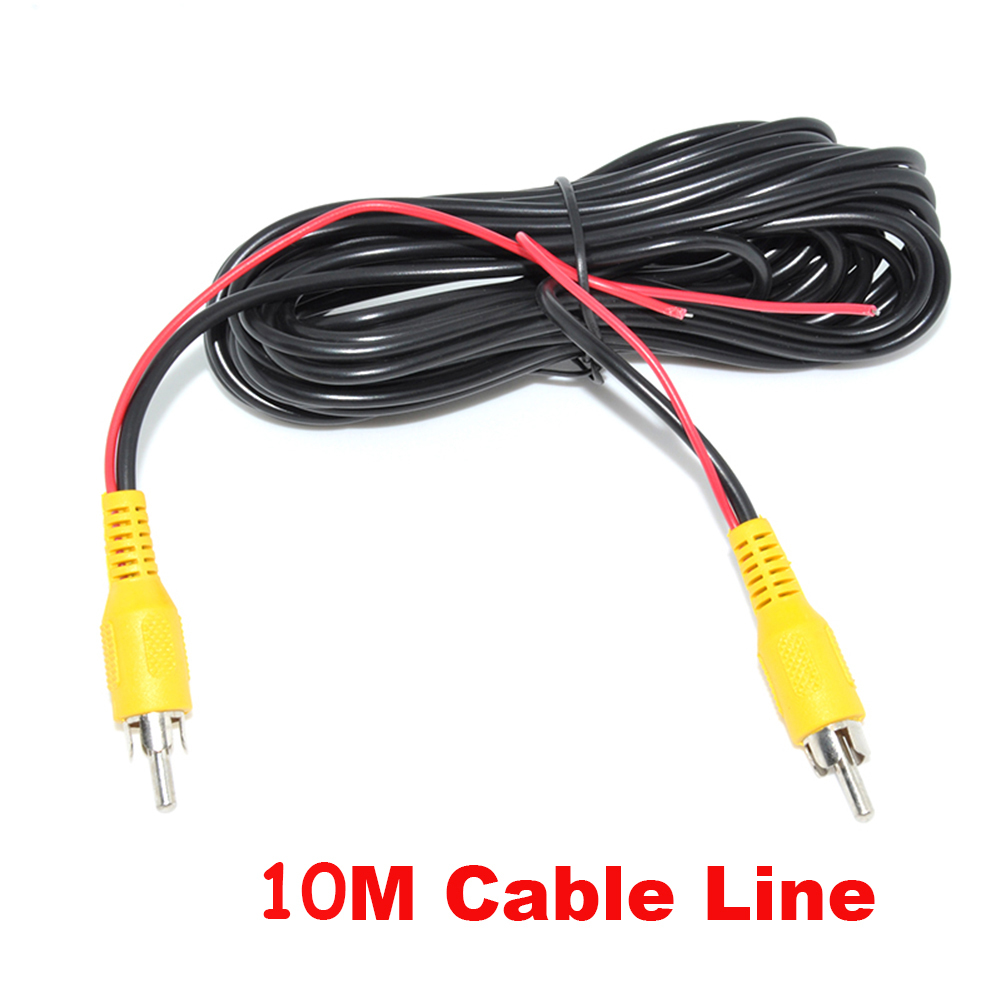 10M Trigger RCA Video Cable with Power Line For Car Rear View Camera