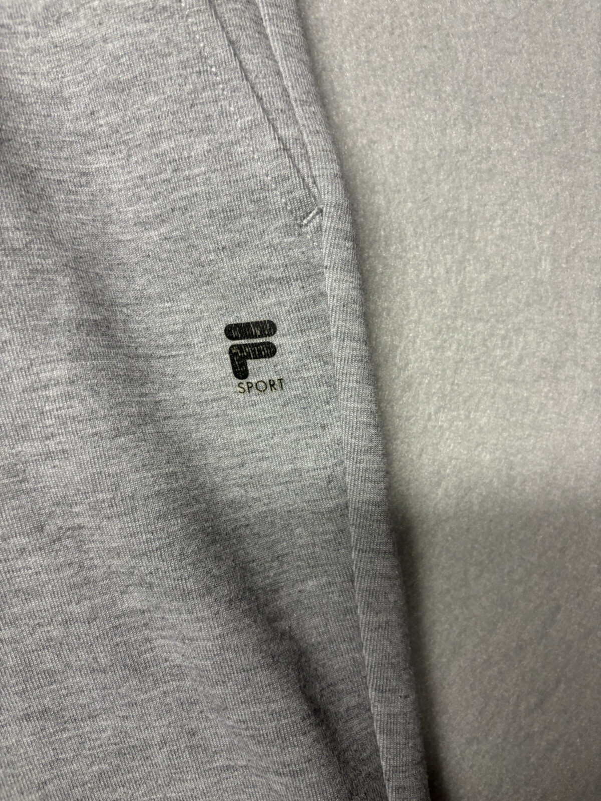 Pantaloncini Fila uomo grandi grigi tasche cotone atletica palestra sport felpa