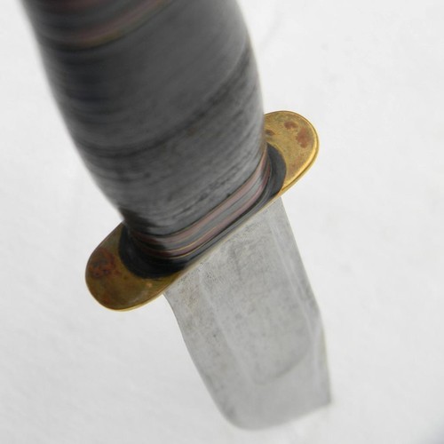 MARBLE'S MSA 1907-1911 IDEAL 6" blade knife lignum vitae wood pommel orig sheath - Picture 14 of 14