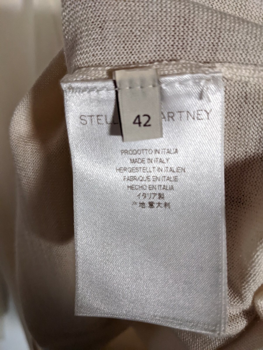 Stella McCartney Spring 2012 Silk Wool Cardigan Sweater Ivory 42 Italy View 4