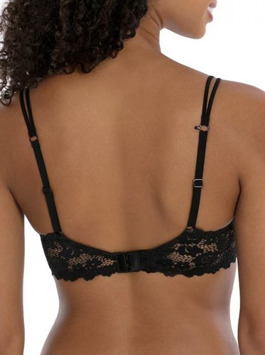 NO BOUNDARIES TSHIRT BRA 40DD LINED BLACK LACE FRAME ADJUSTABLE STRAP NEW NO TAG - Picture 2 of 6