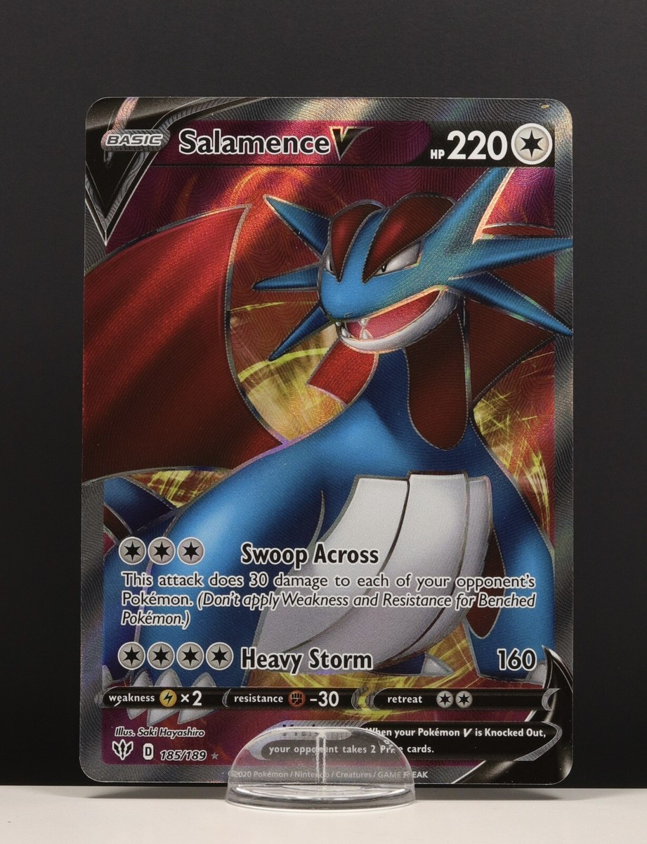 Pokemon TCG Darkness Ablaze 185/189 - Salamence V - Ultra Rare - NM - Full Art | eBay Pokemon TCG Darkness Ablaze 185/189 - Salamence V - Ultra Rare - NM - Full Art | eBay