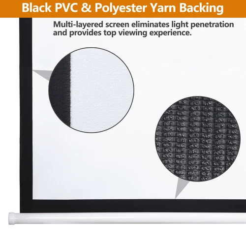 72''/80''/100''/119'' Projector Screen Pull Down Projection Screen Home Theater - Picture 63 of 89
