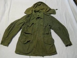 US-ARMY-M-1951-Green-Field-Jacket-Shell-With-Hood-Small-Short-Korea-Era-1951