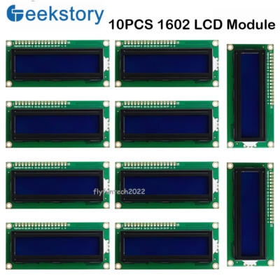 10PCS LCD1602 LCD Display Module Blue Screen 16x2 Character for Arduino
