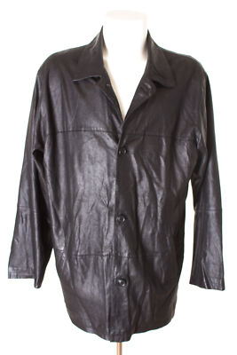 MILESTONE Jacke Lederjacke Leder Herren Gr. DE 52 in Schwarz