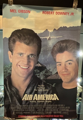 AIR AMERICA Original One Sheet Movie Poster - 27X41; Gibson, Robert Downey, JR
