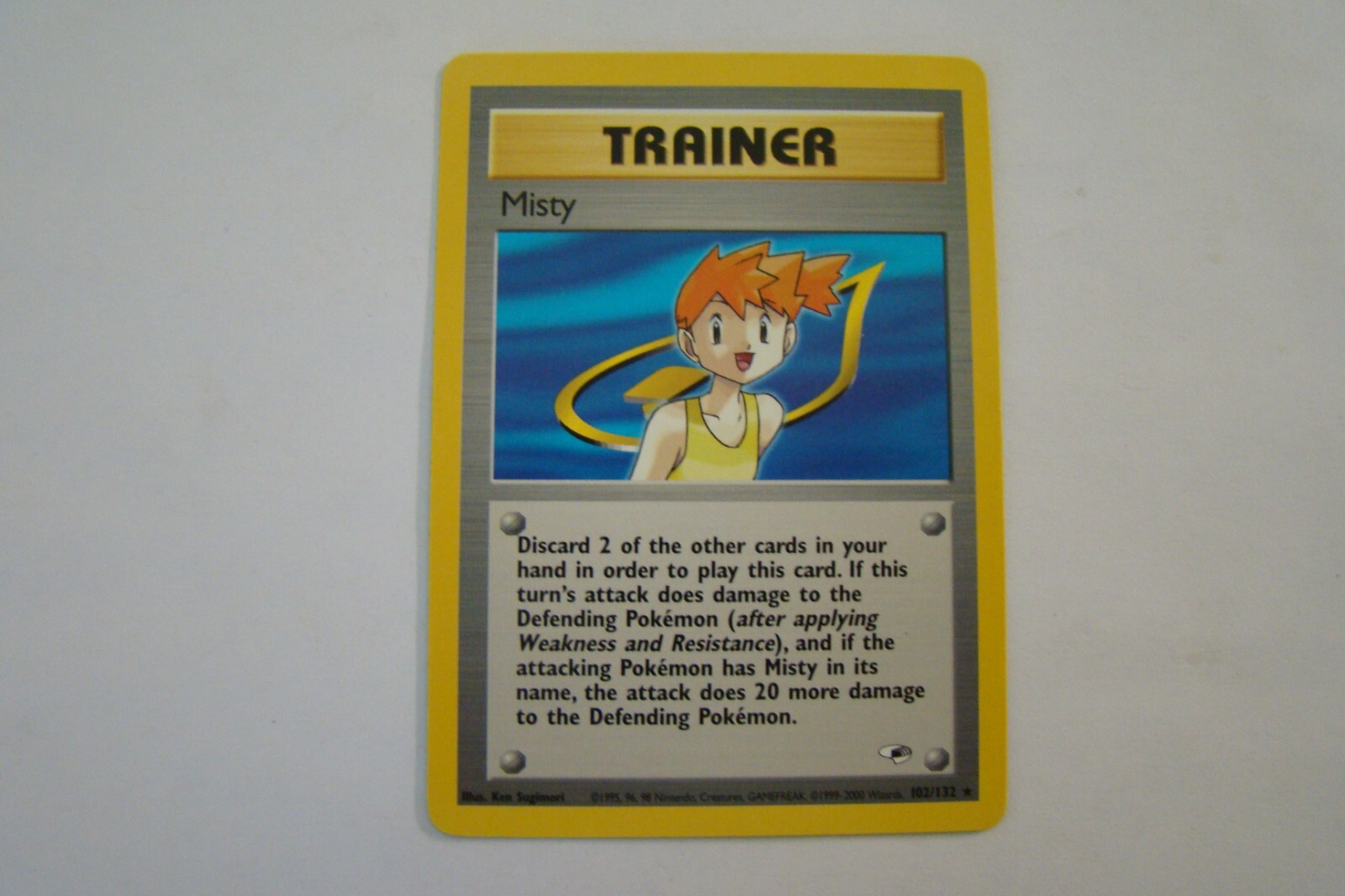Pokemon TCG Gym Heros Trainer Misty 102/132 Rare NM