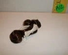 VINTAGE BARBIE FRANCIE FAIR HAIR ATTACHMENT BRUNETTE CURLS WITH ELASTIC BAND A12