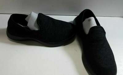 Le Mouton Mens Black Slip-On Shoes US 8 EU 41 Comfortable Casual Footwear
