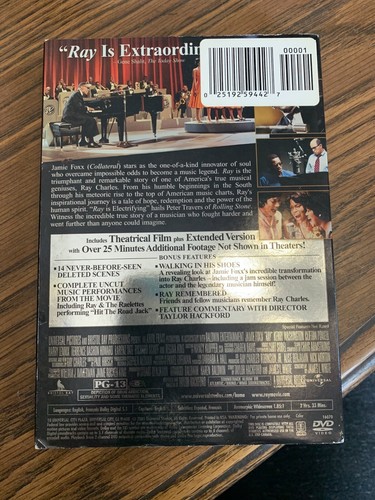 Jamie Foxx - RAY Widescreen Movie (DVD) - - Picture 4 of 4