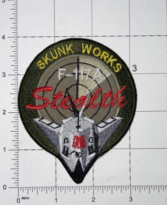 USAF Lockheed-Martin Skunk Works F117A Stealth Patch Hook & Iron-On Repro A54