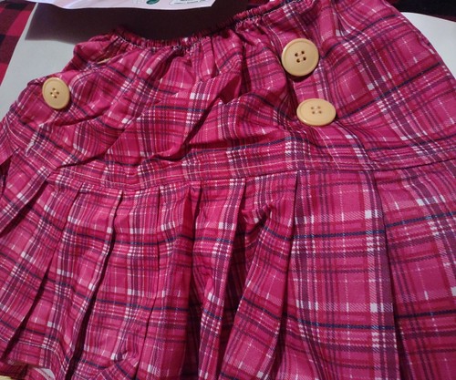 School Girl 7-piece shirt.skirt.tie.thigh highs.hair bows.Halloween Costume.L - Picture 6 of 9