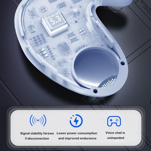 Invisible Sleep kabelloser Kopfhörer IPX5 wasserdicht Kopfhörer TouchControl DE - Zdjęcie 18 z 27