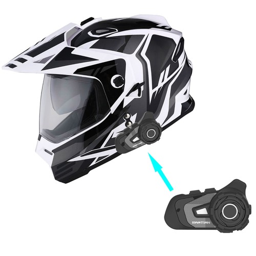 1Storm Dual Sport Motorcycle Full Face Helmet Dual Visor HF802+Bluetooth - Bild 43 von 97