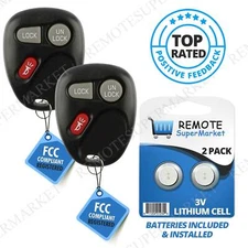 2 For 1999 - 2001 GM Keyless Entry Remote 3B - 15732803 KOBUT1BT