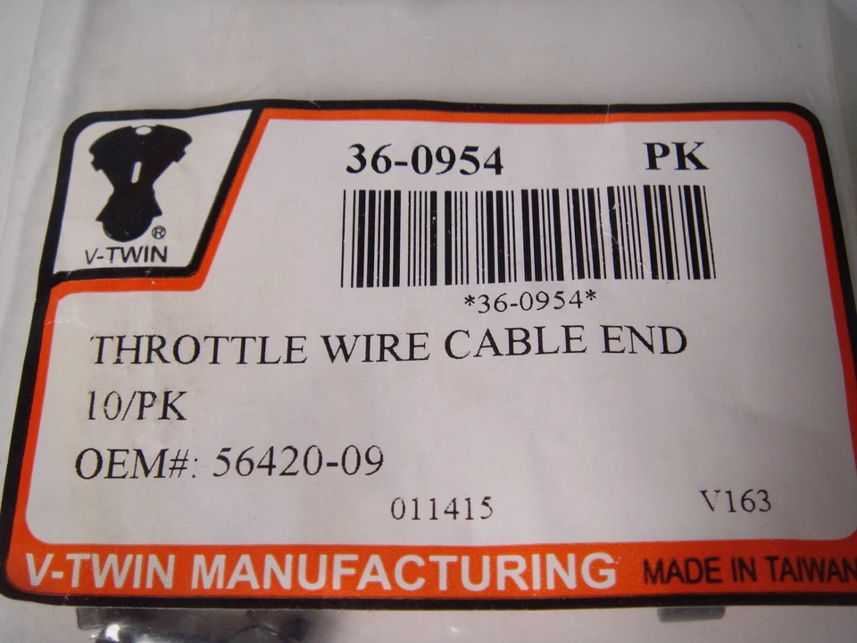 Harley Throttle Wire Cable End (10)  56420-09 UL J EL VL WL FL V-Twin 36-0954 S4 - Image 4 of 4