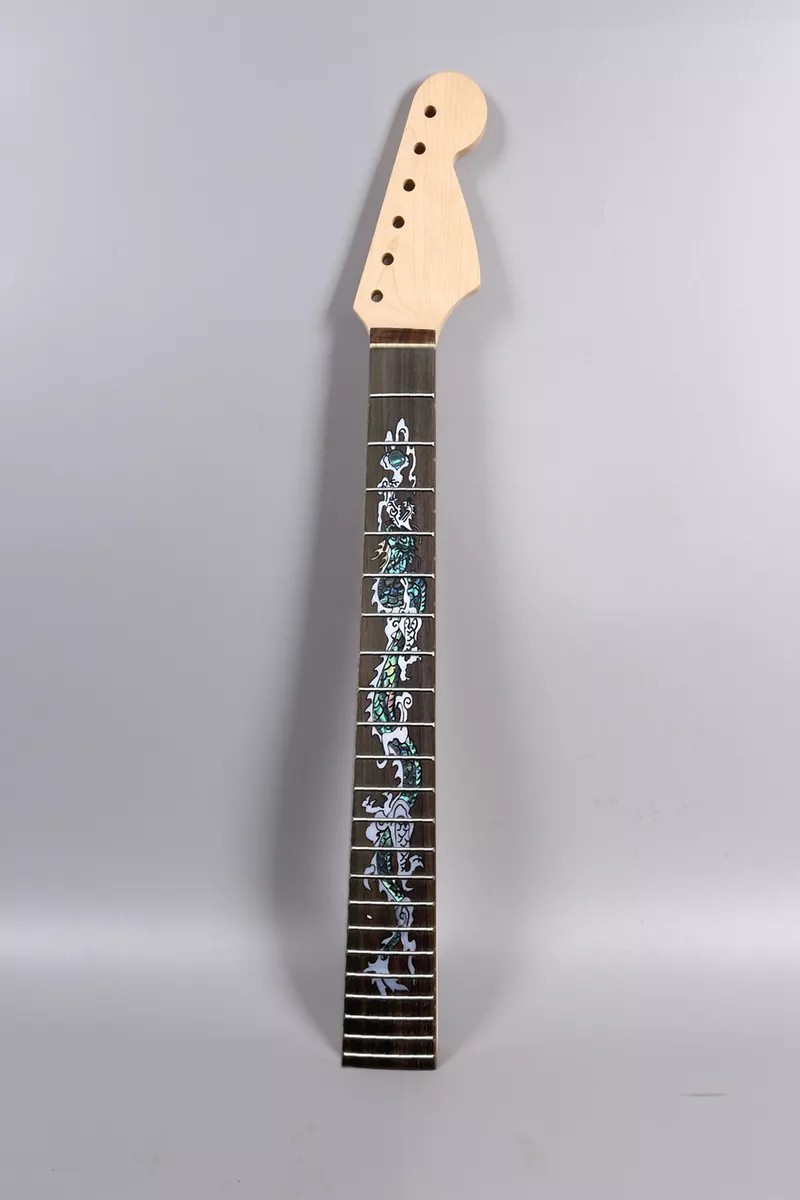 New maple guitar neck 22fret 24.75inch scale dragon inlay Rosewood Fretboard