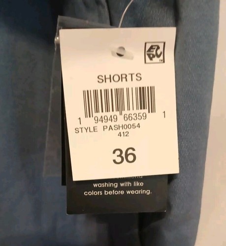 AND NOW THIS Chino Shorts Men 36 Blue Flat Front - Picture 5 of 7