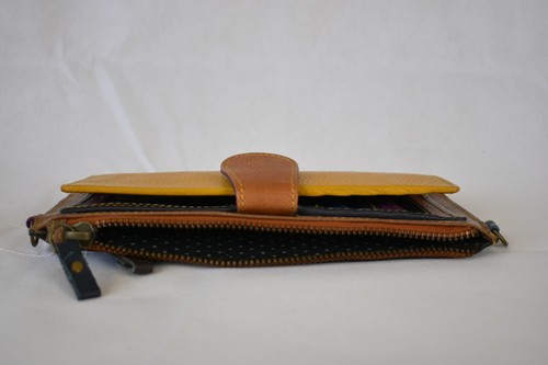 Handmade Real Leather Patchwork Purse Boho Style with Strap Fair Trade Pack of 5 - Picture 9 of 10