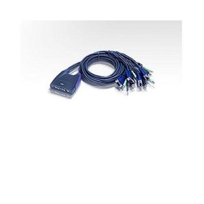 Aten Petite Cs64us Kvm Switch 4 X 1 - 4 X Type A Usb, 4 X Mini-phone Stereo