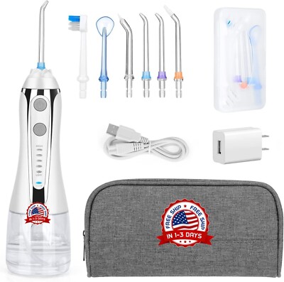 Limpiador De Dientes Con Hilo De Agua Inalambrico, 300 Ml De Agua Limpiable  NEW