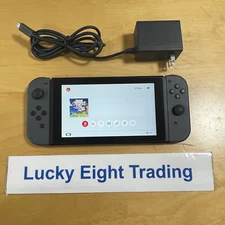 Nintendo Switch Gray 32GB HAC-001 Console with Charger [CC]