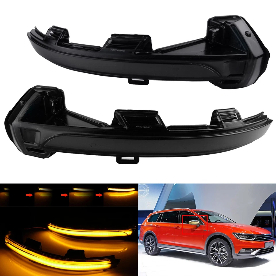 2x Spiegelblinker Schwarz Außenspiegel LED für VW Passat Variant B8 (3G5) 2015- - Bild 2 von 4