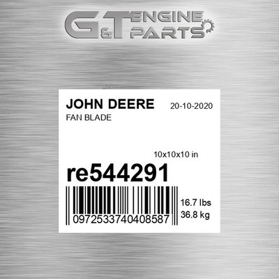 RE544291 FAN BLADE fits JOHN DEERE (Surplus Open Box)