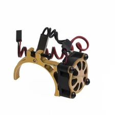 Gold Motor Cooling Fan Adjustable Radiators Part For TRX4 SCX10 RC Car K