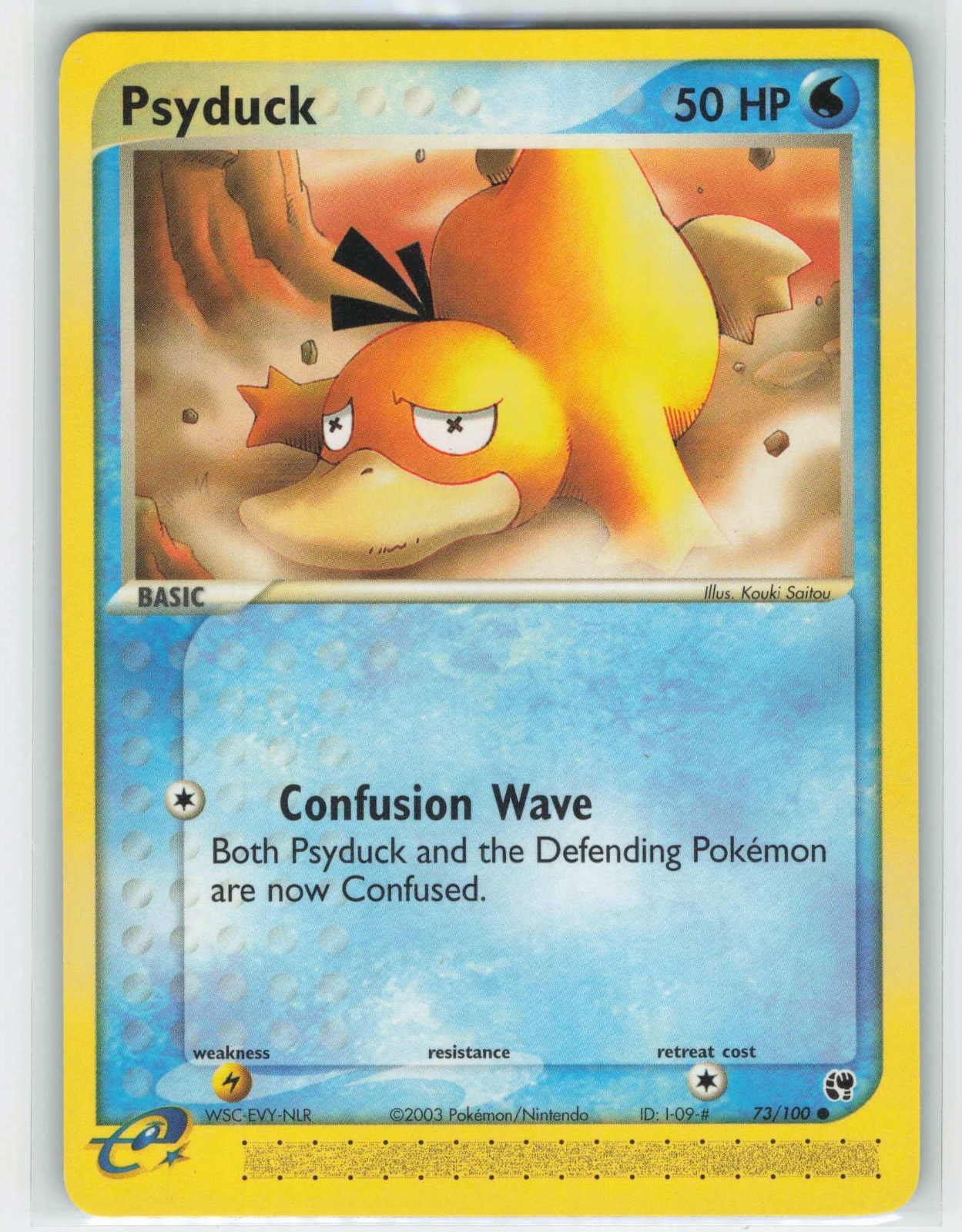2003 Pokemon, Sandstorm, #73/100 Psyduck, Common NM