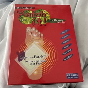All Natural Patch-it! For Beauty Within Spa-in-a-Patch Sooth & Relax your Feet!