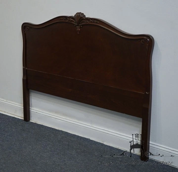 Cabecero tamaño completo estilo Duncan Phyfe tradicional caoba 930 antiguo vintage Foto 4 de 4