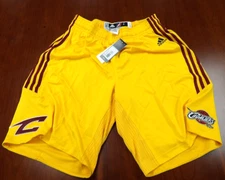 ADIDAS NBA D-LEAGUE AUTHENTIC CANTON CHARGE GOLD GAME SHORTS SIZE L+2" cavaliers