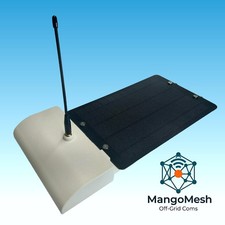 Solar powered off-grid meshtastic node for vehicles made by MangoMesh White