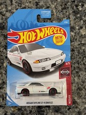 2019 Hot Wheels Nissan Skyline GT-R BNR32 White Nissan Series 4/5 First Release