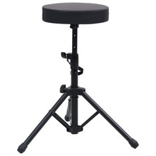 Drumhocker Verstellbar Schwarz Rund Schlagzeug Hocker Sitz Drumsitz vidaXL
