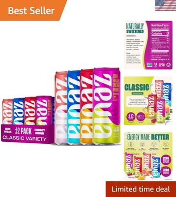 Zero Sugar Energy Drink, 120 mg Caffeine - Perfect for Active Days
