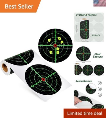 Shooting Targets, 6'' Splatter Targets Stickers 100 Pack Self Adhesive Paper T...